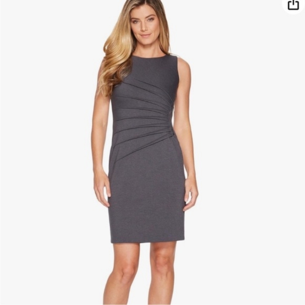 Ivanka Trump Gray Sleeveless Dress Size 12 NWT